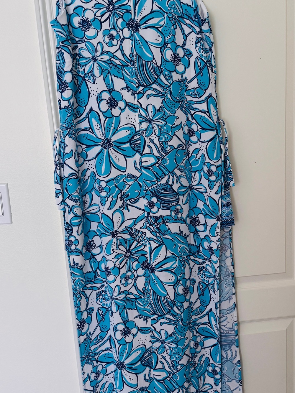 Lilly Pulitzer Blue and White Floral Maxi Dress - Picture 2 of 2